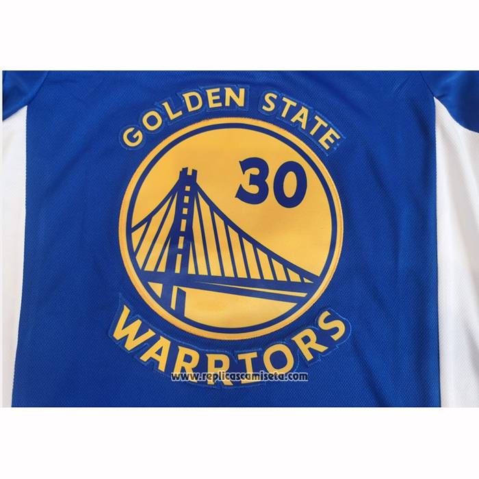 Camiseta Manga Corta Golden State Warriors Icon Curry NO 30 Azul
